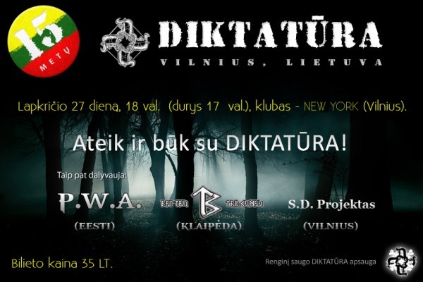 Diktatūra - 15 metų